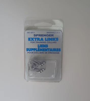 Herm Sprenger Set of 3 Extra Links for Dog Prong Training Collars NEW IN BOX - Image 1 of 3