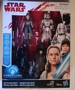 STAR WARS THE LAST JEDI BATTLE ON CRAIT FORCE LINK 3 3/4-INCH 4-PACK FIGURES - Imagen 1 de 2