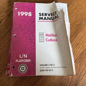 1998 Cutlass Malibu Service Repair Manual L/N Platform Volume 3 General Motors - Picture 1 of 5