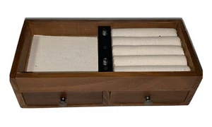 Leoter Home Schmuck Organizer Braun 3 Ebenen Schmuckständer Aufbewahrungsbox - Bild 1 von 4