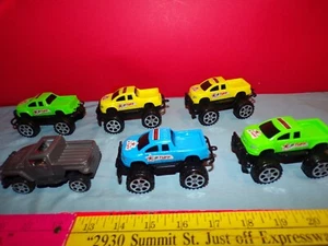 Wonder Treats Little Monster Trucks Lot of 6 PLASTIC MADE IN CHINA - Picture 1 of 5