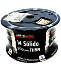 500 ft. 14 Gauge White Solid CU THHN Wire Copper Commercial