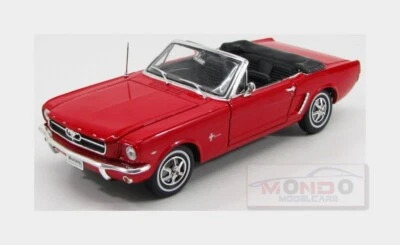 1:18 WELLY Ford Usa Mustang Cabriolet 1964 Red WE12519R - Immagine 1 di 2