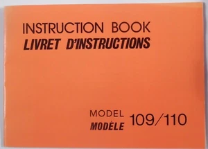 Original Janome New Home 109 - 110 Sewing Machine Instruction Manual Booklet - Picture 1 of 9