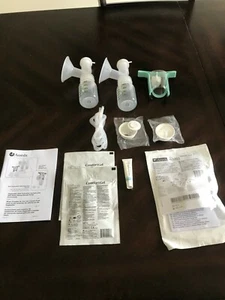 Ameda Hygienikit Dual Milk Collection System with Comfort Gel and Nipple Shield - Picture 1 of 12
