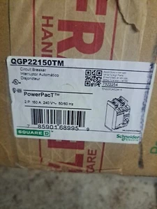 SQUARE D QGP22150TM 2 POLE 150A POWERPACT CIRCUIT BREAKER...NEW  - Picture 1 of 1