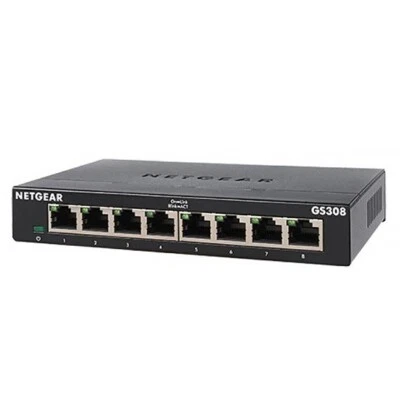 NETGEAR SOHO 8-Port Gigabit Ethernet Unmanaged Essentials Switch GS308-300AUS - Image 1 of 4