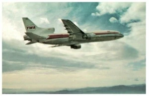 Postal de avión TWA L 1011 - Imagen 1 de 2