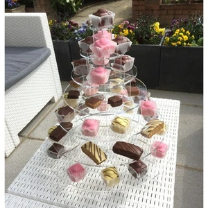 Soportes de presentación para pasteles u hordas individuales, cuadrados o redondos niveles 5 y 7 - Imagen 1 de 7