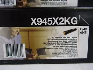 Genuine Lexmark X940 / X945 BLACK High Yield Toner Cartridge X945X2KG - NEW - Picture 1 of 3