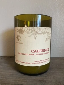 Rescued Wine Cabernet Soy Wax Candle 8 oz 60 Hour Burn Time - Picture 1 of 3