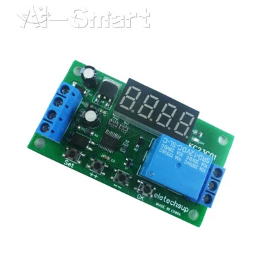 Pulse Counter Switch Adjustable Timer Delay Turn On/Off Relay Module DC 5/12/24V - Image 1 of 4