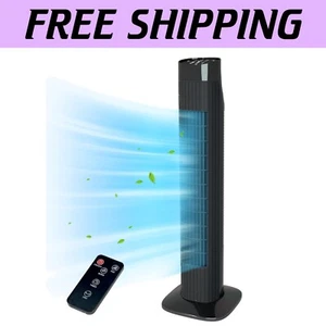 Portable 32-Inch Tower Fan with Remote - Ideal for Bedroom & Living Room Use - Picture 1 of 8