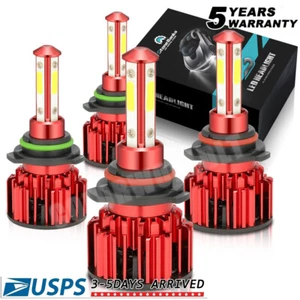 9005+9006 LED Combo COB LED Headlight Kit 360000LM Light Bulbs Hi/Low Beam - Picture 1 of 11