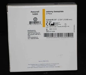Assura 14303 Stomy Grundplatte 2-teilig zugeschnitten auf 3/8 - 2-3/4" 10 Stück - Bild 1 von 1