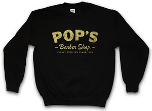 POP'S BARBER SHOP SWEATSHIRT PULLOVER The Harlem Luke Cage Sign Logo Defenders - Picture 1 of 1