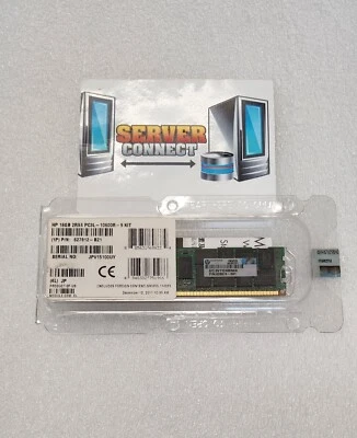 QTY-1 HP 627812-B21 632204-001 16GB PC3L-10600 DDR3-1333 MEMORY 628974-081 - Image 1 of 2