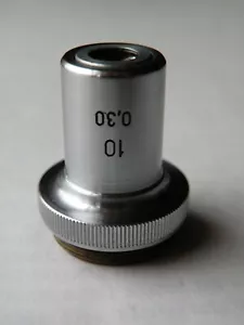 LOMO microscope objective 10x 0,30 PHASE - Picture 1 of 5