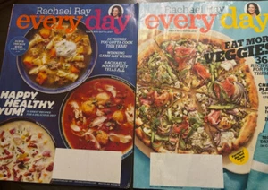 Rachael Ray Lot of 2 Magazines Jan/Feb May 2017 Winning Wings Queso Mac & Cheese - Picture 1 of 3