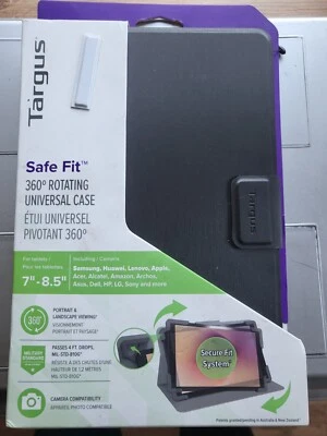Targus Universal safe fit 360° Tablet Case (Fits Any 7-8.5 inch Tablet) - Black - Image 1 of 3