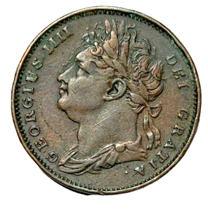 GREAT BRITAIN, George IV, Farthing, 1821. First Issue, Spink 3822 - Picture 1 of 2