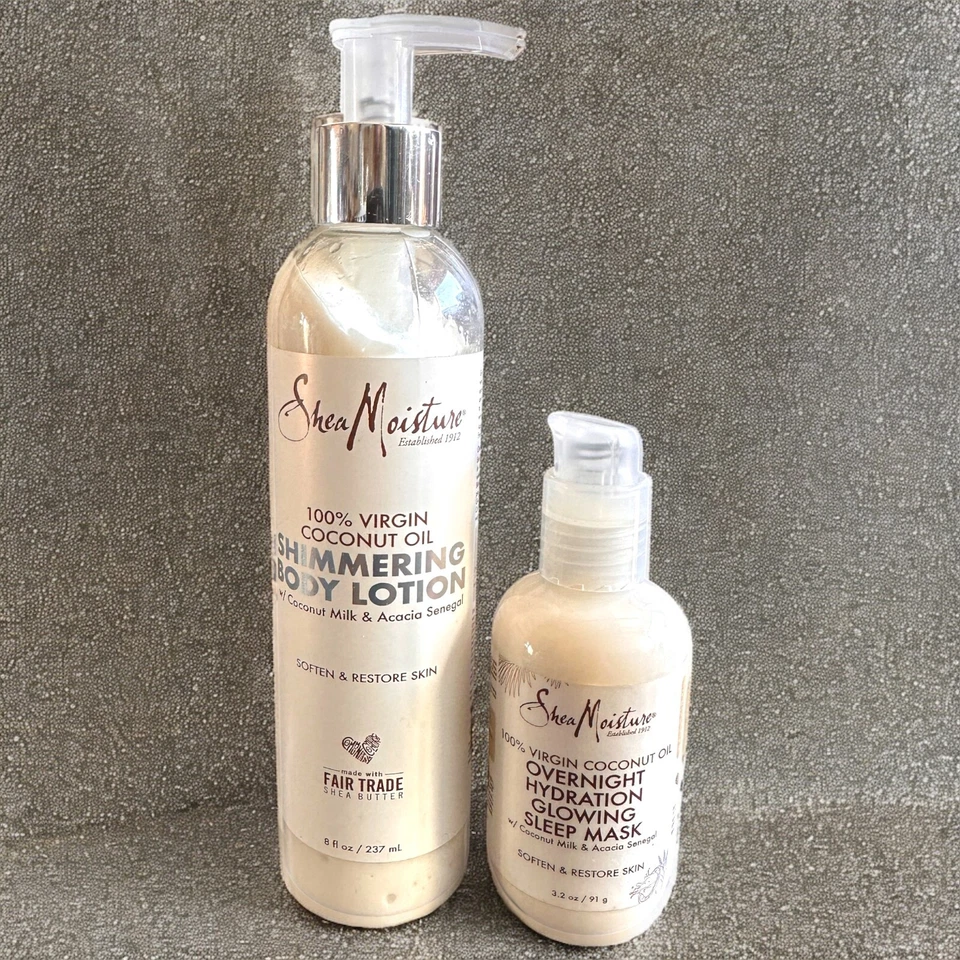 SheaMoisture Shimmering Body Lotion & Overnight Hydration Glowing Sleep Mask - Image 1 of 4