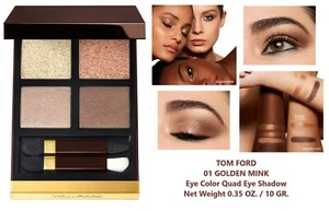 Tom Ford 01 GOLDEN MINK Eye Color Quad Eye Shadow Full Size 0.35 OZ. NIB - Picture 1 of 1