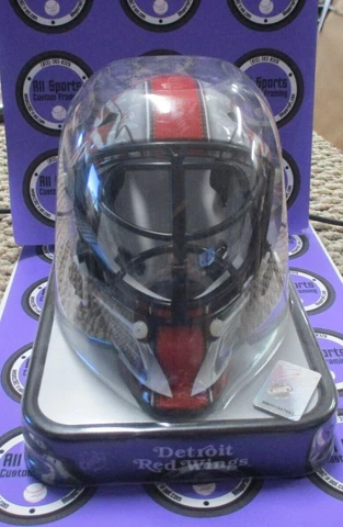 Detroit Red Wings Mini Goalie Helmet New in Box with NHL Franklin MINI Cover