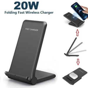 20W Fast  Wireless Charger Charging Station Dock For Apple iPhone 13 Pro 12 XS - Picture 1 of 12