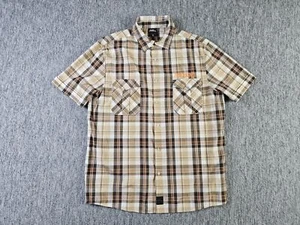 Camisa de franela a cuadros No Fear vintage de los 90 para hombre L grunge skate ropa de calle Y2K - Imagen 1 de 9