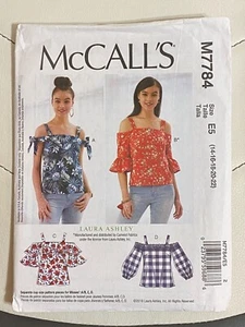 McCalls Muster M7784 Misses Tops neu ungeschnitten Gr. 14 16 18 20 22 - Bild 1 von 2