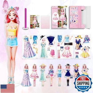 Nidalee Magnetic Dress Up Dolls for Girls: Magnetic Princess Dress Up Paper D - Picture 1 of 5