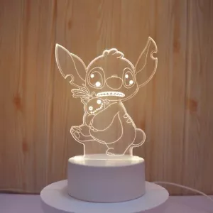 Warm Night Light,Stitch Night Light,3D LED Stitch Lamp USB Night Lamp - Picture 1 of 2