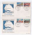 Stamps Sénégal, 1969, FDCx2, Tourism