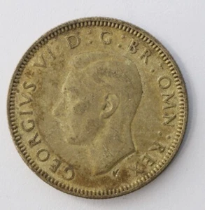 1940 GREAT BRITAIN SILVER ONE SHILLING 23.5mm KM# 853 - Picture 1 of 2