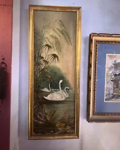 Australian - Original Oil Painting - 'Swans’ - Picture 1 of 7