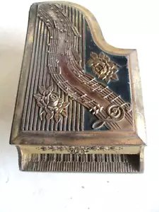 Made in Occupted Japan Spieluhr Vintage Japan Klavier Schmuck Zigarettendose 8" L - Bild 1 von 12