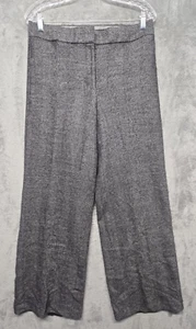 Ann Taylor Pants Womens Sz 8 Black White Wool Blend Trousers Slacks Professional - Picture 1 of 16