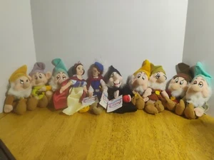 Disney Store Biancaneve e i sette nani sacchetto fagioli peluche set di 10 - Foto 1 di 14