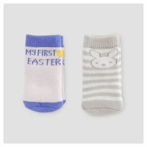 Carter's Just One You 2 pair easter socks 6 - 12 months bunny - Picture 1 of 1