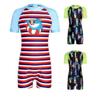 Boy Beachwear Water Swimsuit Quickly-dry Swimwear Beach Jumpsuit Sport Kids - Picture 1 of 25