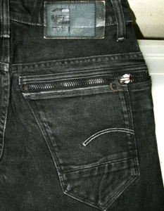 HOT Men G STAR RAW DENIM ARC ZIP 3D TAPERED STRETCH BLACK Jeans 29x32 *Fit 28x29 - Picture 1 of 13