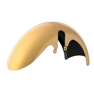 Black Hills Gold 18" Wide Fat Tire Front Fender For Harley Touring 14-23 - Picture 1 of 5