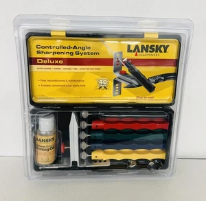 Lansky Deluxe 5 pietre angolo controllato sistema di affilatura coltelli di precisione LKCLX U1C - Foto 1 di 2
