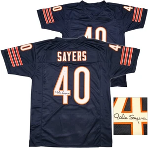 Chicago Bears Gale Sayers Autographed Signed Blue Jersey PSA/DNA - Picture 1 of 7