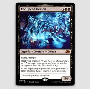 The Speed Demon - DFT #105 Mythic - NM / Mint Aetherdrift Single - Picture 1 of 2