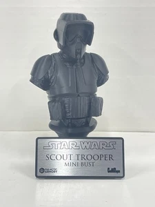 Star Wars Scout Trooper Bust 3D Print With Display Plaque - Perfect Gift - Picture 1 of 6