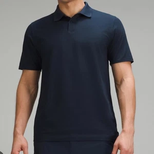 Lululemon Classic Fit Pique Polo Navy Blue Size XL - Picture 1 of 6