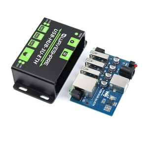 3 Way USB Hub Industrial Grade Multifunctional USB Extender 100M Ethernet Port - Picture 1 of 12