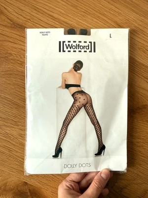 Wolford Dolly Dots Tights Sahara Black (L) - Image 1 of 4
